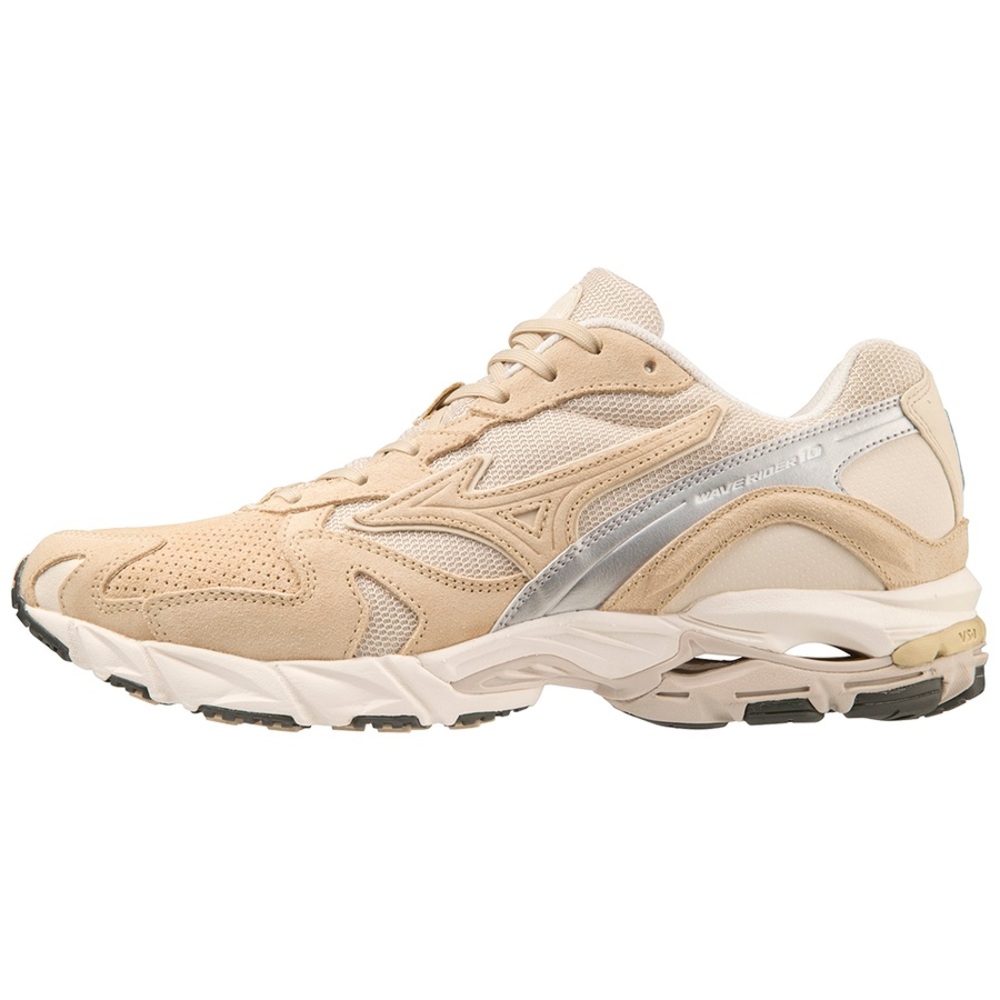 NEW Mizuno Wave Runner 10 Premium size 11.5 Womens Beige Suede shoes